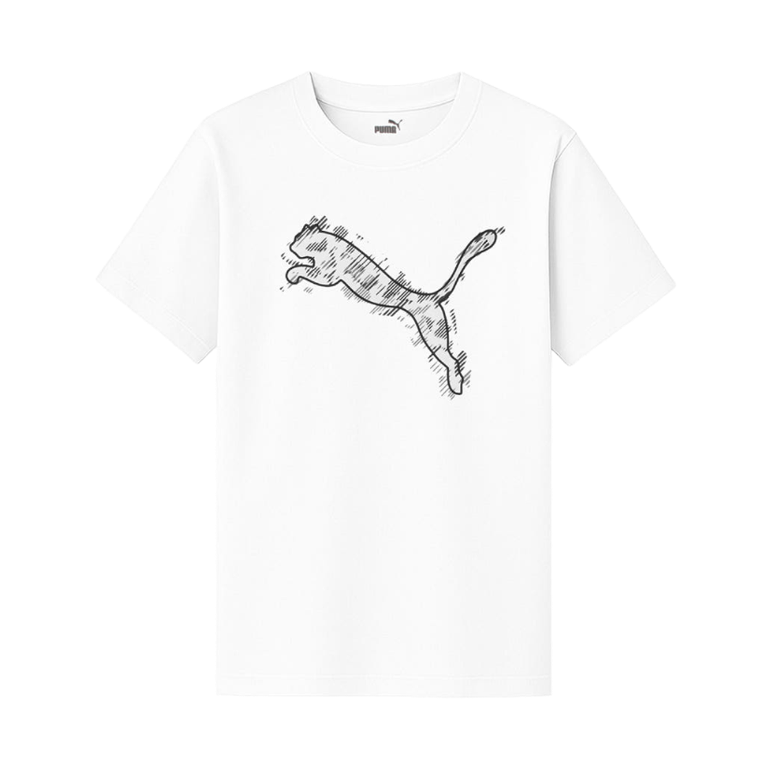676284-02 (Kids) Puma Active Sport Graphic T-Shirt White