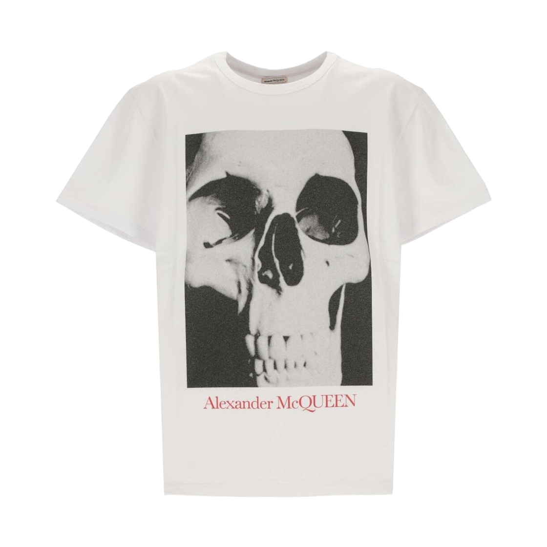 알렉산더 맥퀸 스컬 프린트 티셔츠 화이트(Alexander McQueen Skull Print T-Shirt White)