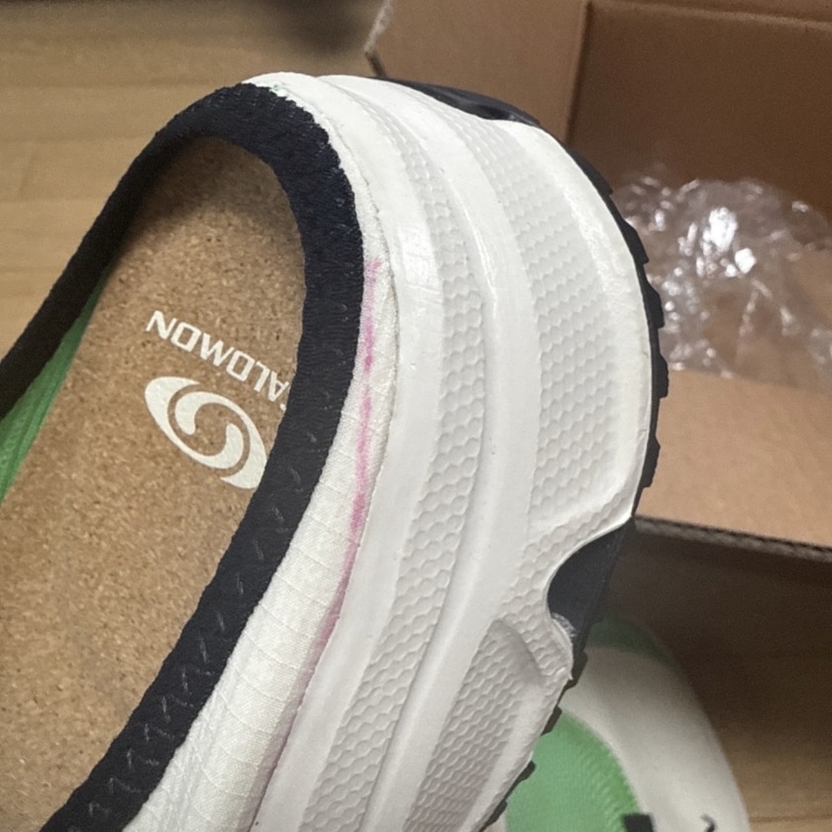 Salomon RX Slide 3.0 Vanilla Green 착용 스타일 - 2