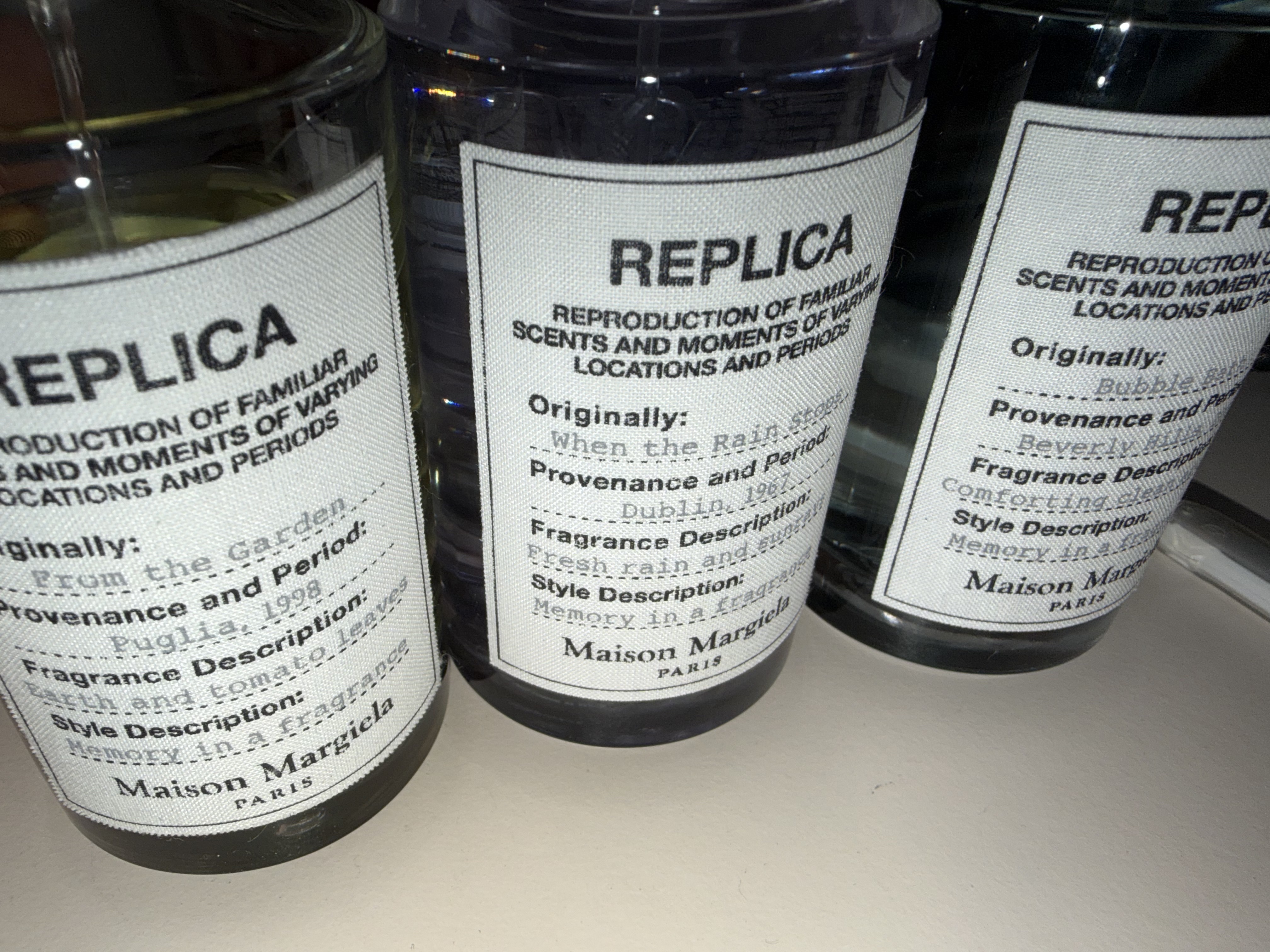 Maison Margiela Replica Bubble Bath Eau De Toilette 100ml, Maison Margiela Replica When the Rain Stops Eau De Toilette 100ml 착용 스타일