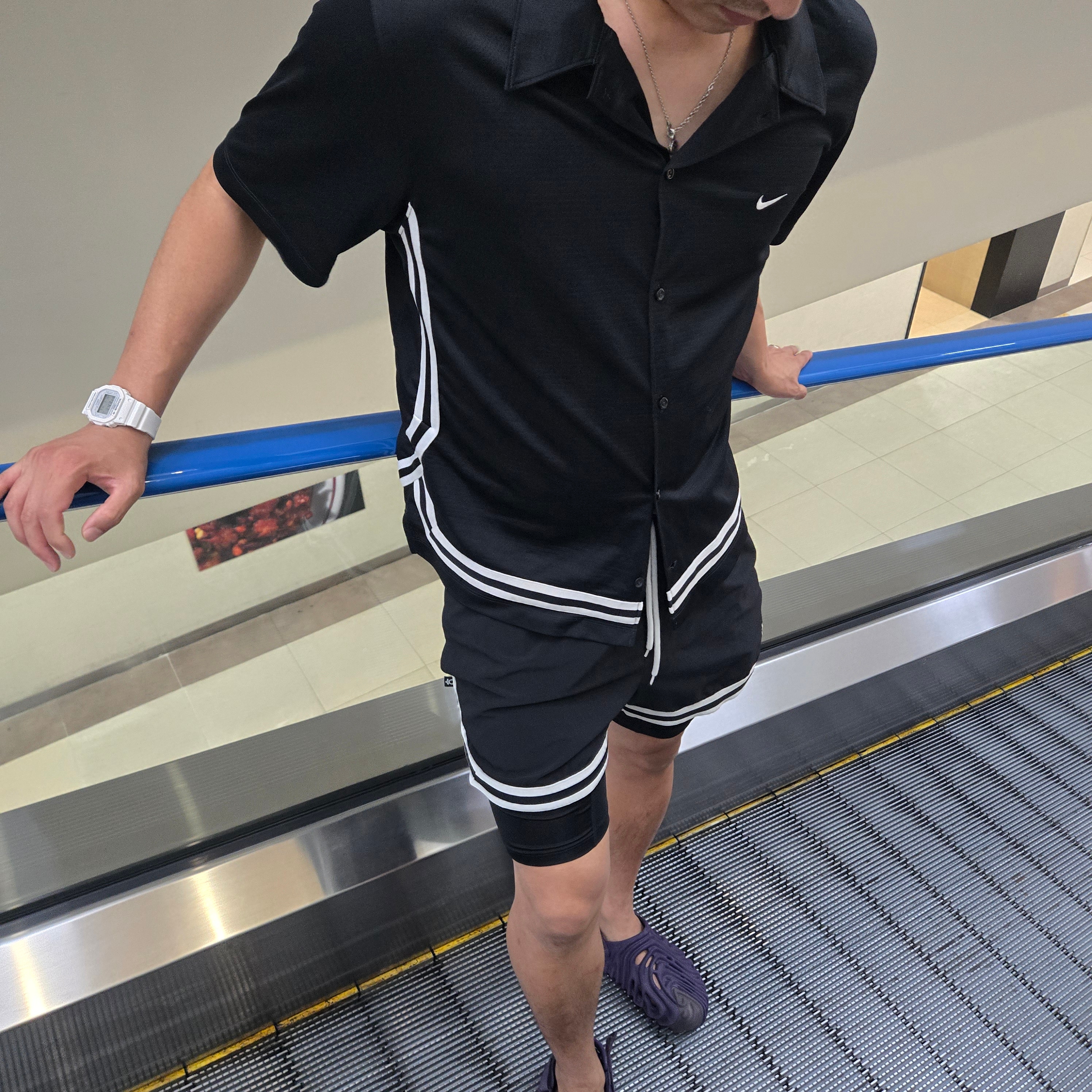 Nike DNA Crossover Dri-Fit Short Sleeve Basketball Top Black White - Asia, Crocs x Salehe Bembury Pollex Clog Ube 착용 스타일 - 1