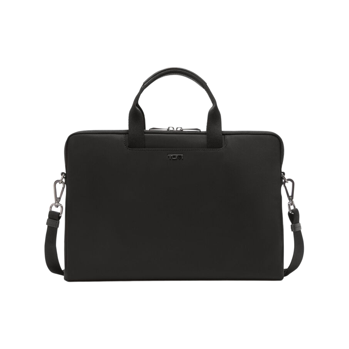 0196719DGM Tumi Voyageur Dakota Laptop Crossbody Black Gunmetal