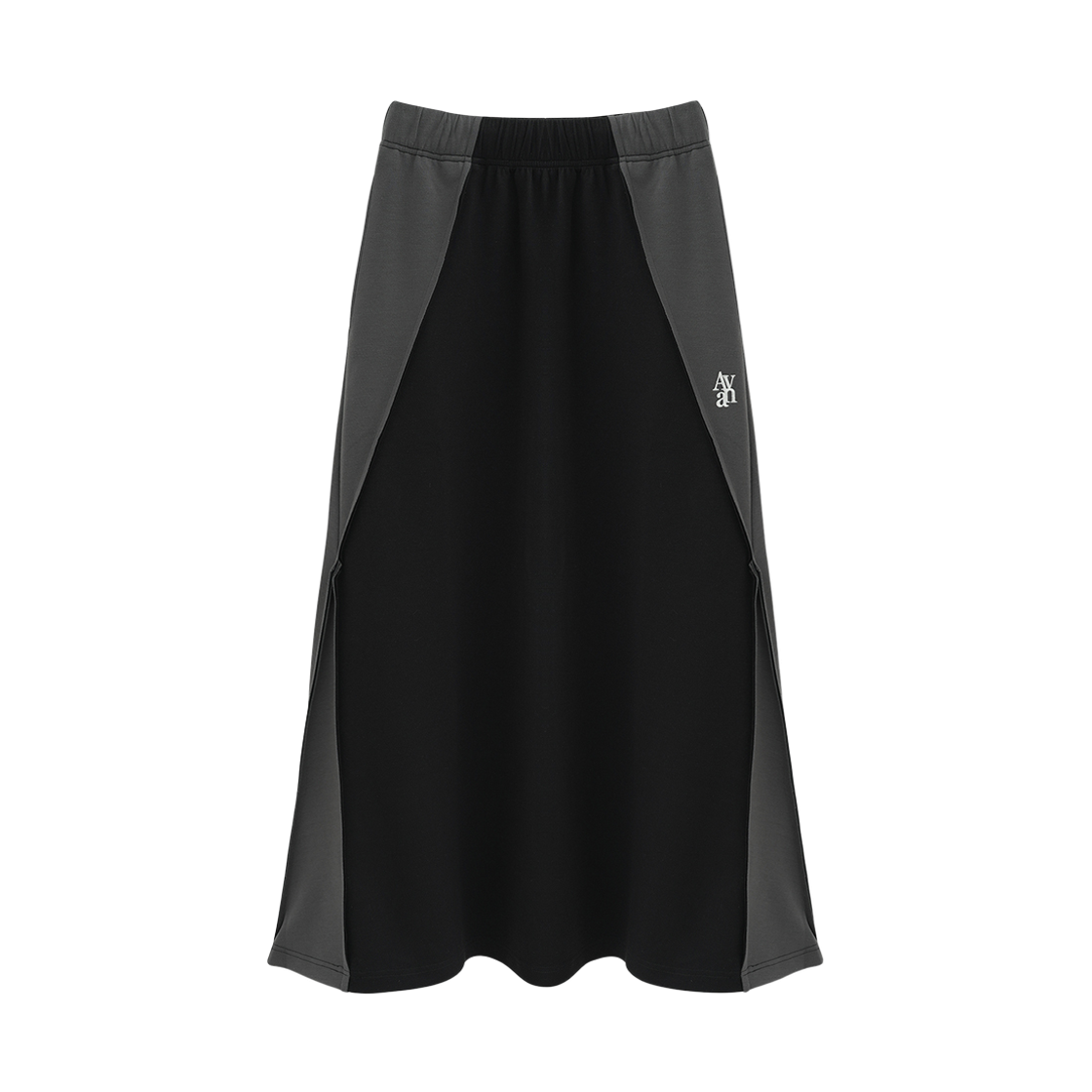 어반드레스 옵티컬 사이드 크로스 플레어 스커트 블랙(Avandress Optical Side Cross Flare Skirt Black)