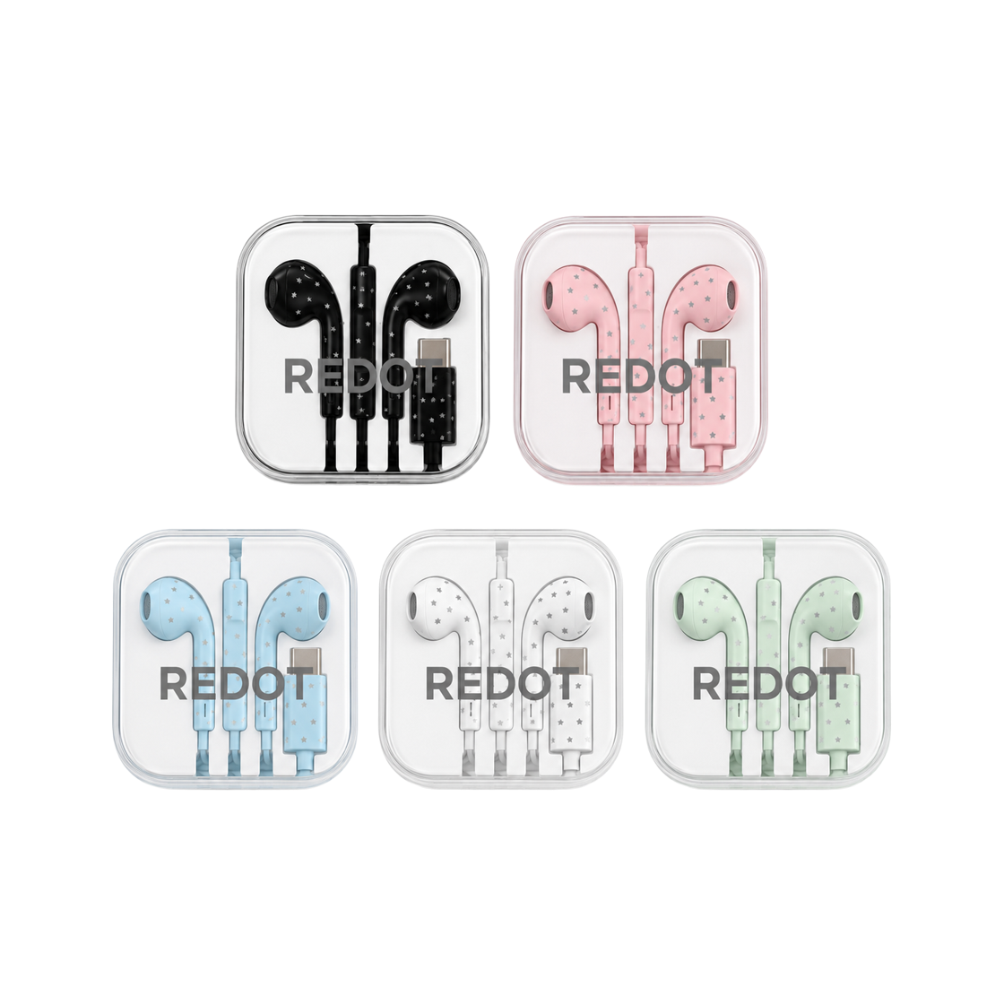 리닷 별빛 줄 유선 이어폰 C타입 5color(REDOT STAR WIRED EARPHONES 5COLOR)