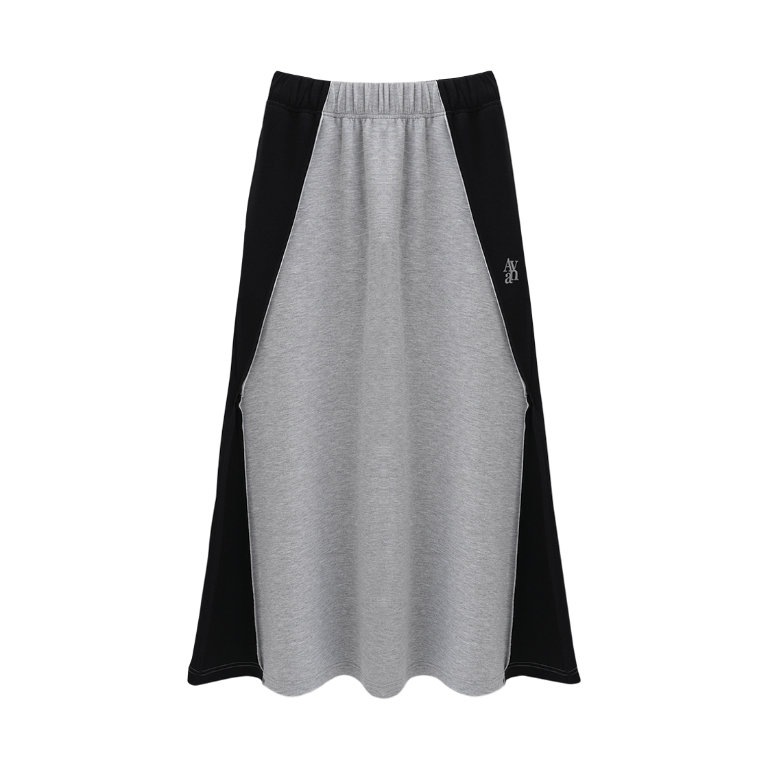 어반드레스 옵티컬 사이드 크로스 플레어 스커트 그레이(Avandress Optical Side Cross Flare Skirt Grey) - 1