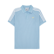 Adidas Originals Waffle Knit Polo Shirt Clear Sky Almost Yellow - KR Sizing