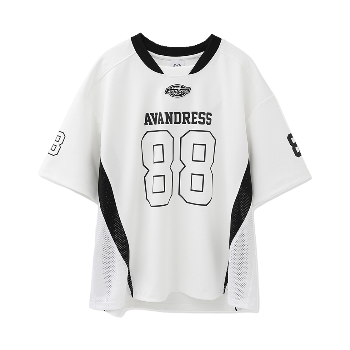 AV62TS51WH Avandress Blaze Football Jersey T-Shirt White