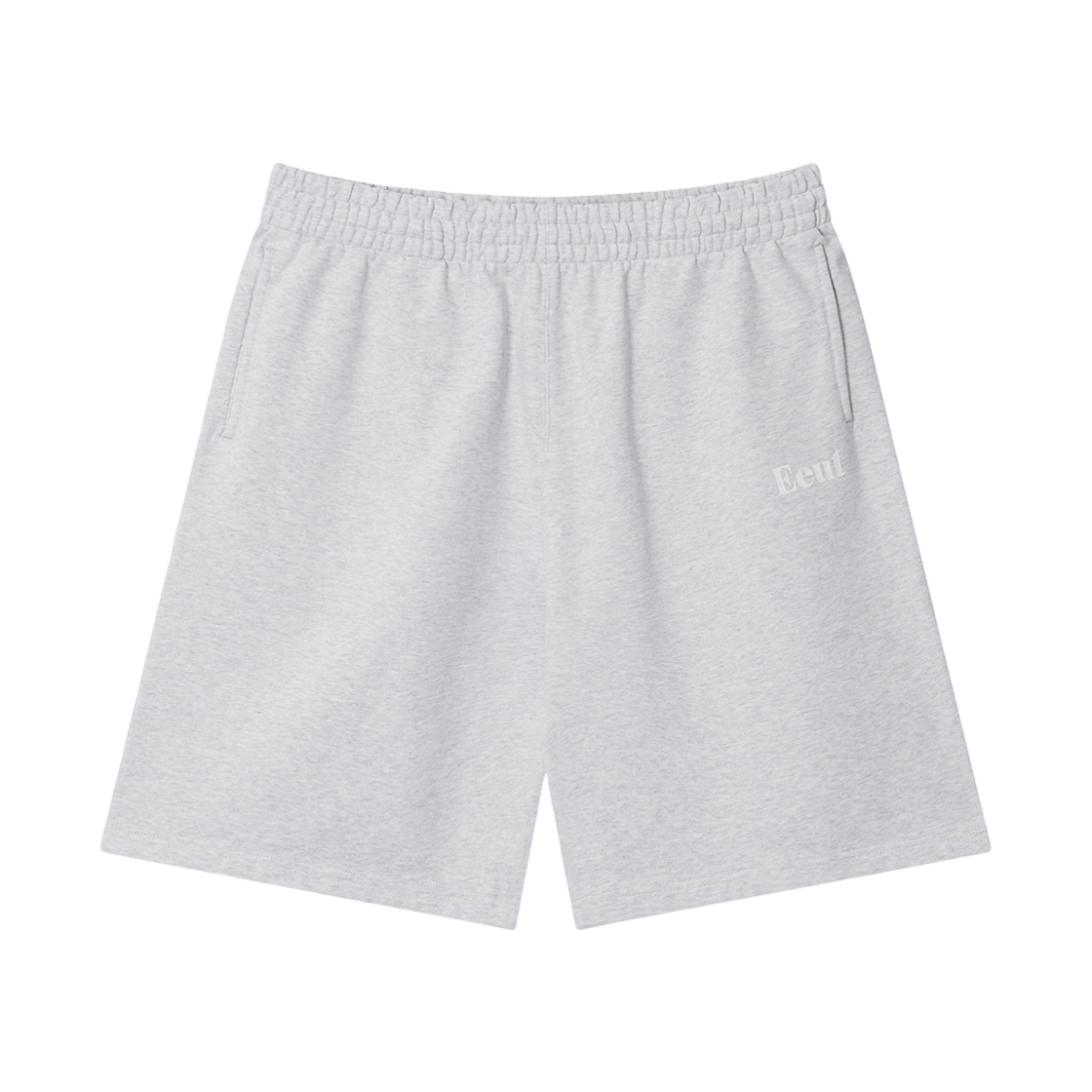 EEA1SW11MW EEUT Basic Washed Sweat Shorts Melange White