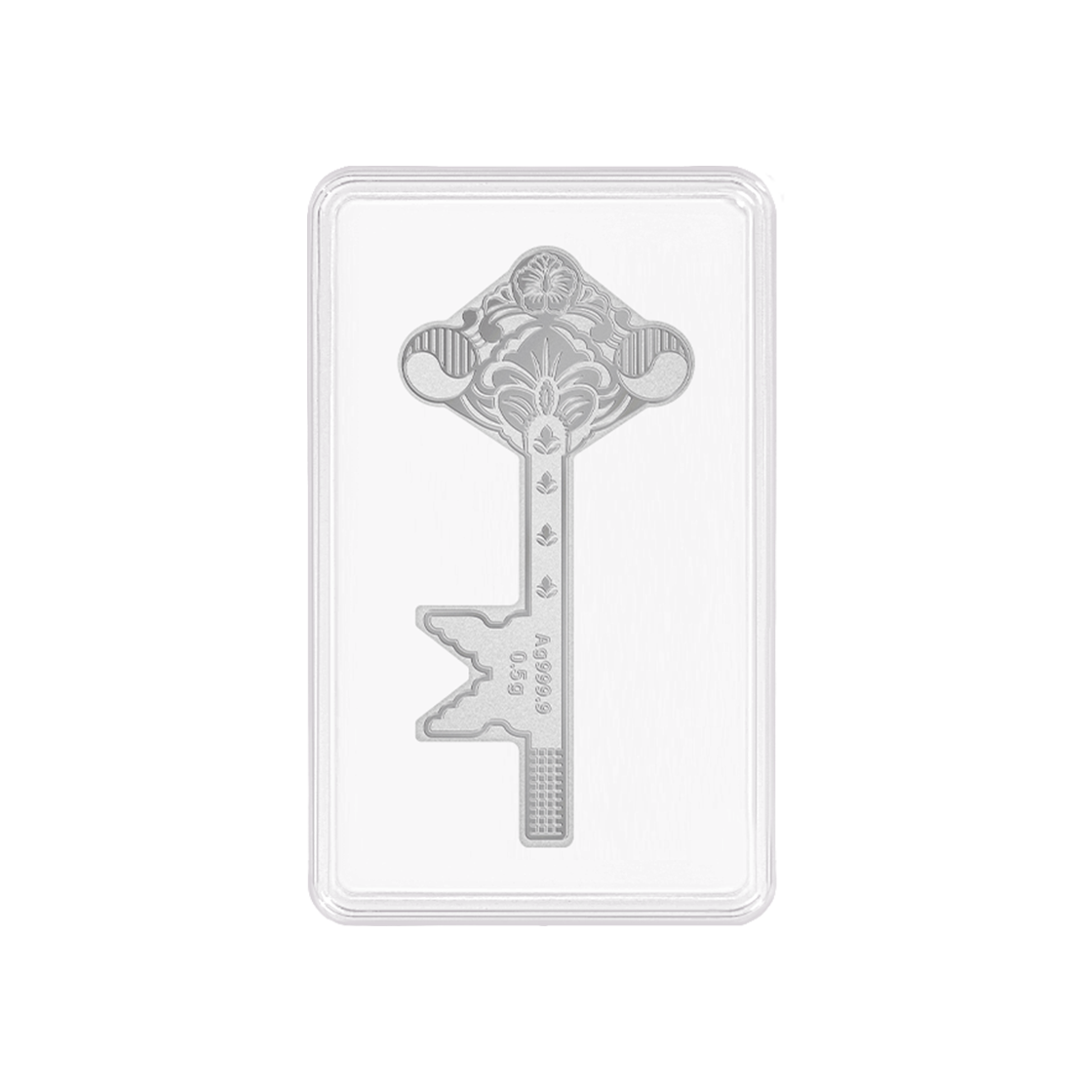 골드팡 999.9 순은 행운의 황금열쇠 실버바 0.5g(GOLDPANG 999.9 Fine Silver Lucky Golden Key Silver Bar 0.5g)