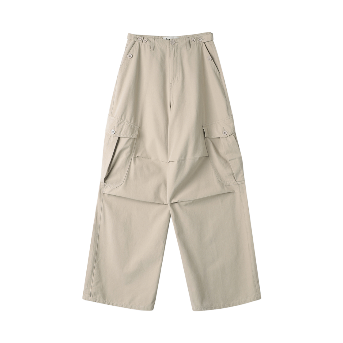 AV43PT02DEBE Avandress Enter Wide Cargo Cotton Pants Deep Beige