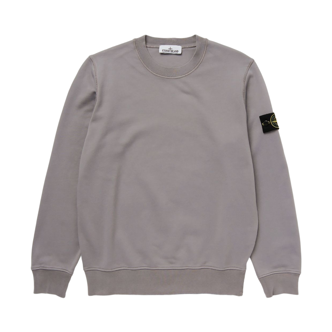 L2S1561000-60S0051-V0060 Stone Island 6100060 Organic Cotton Fleece Raglan Sleeve Regular Fit Crewneck Sweatshirt Grey - 26FW