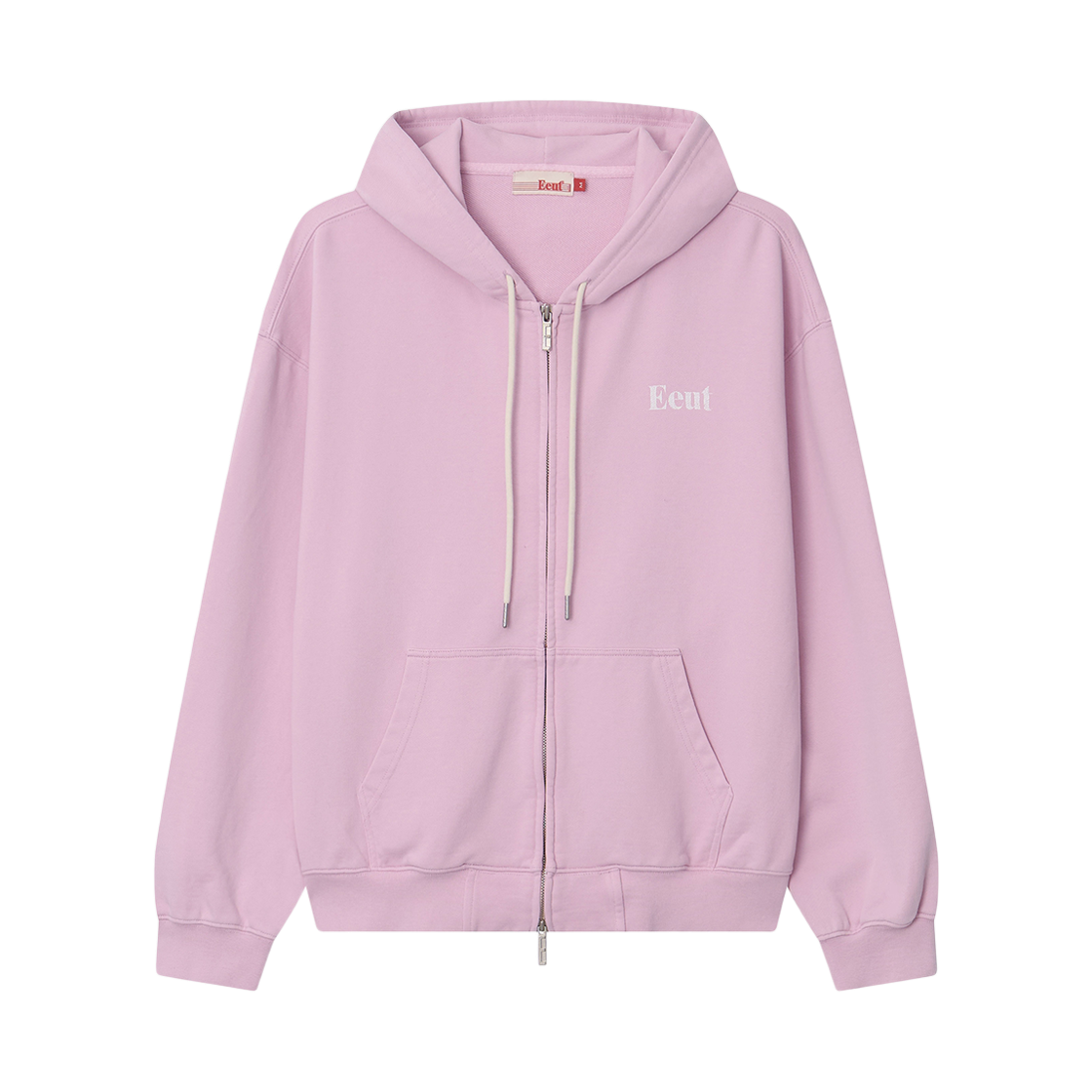 EEA1SW06LP EEUT Basic Washed Sweat Zip-Up Light Pink