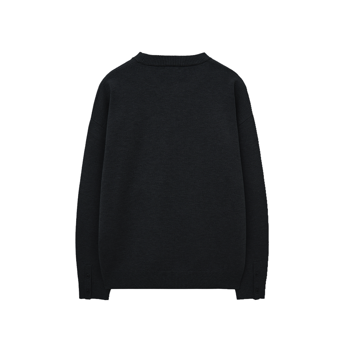 지오송지오 어시메트릭 크루넥 니트 블랙 ZI5KT715BK(ZIOSONGZIO Asymmetric Crewneck Knit Black) - 2