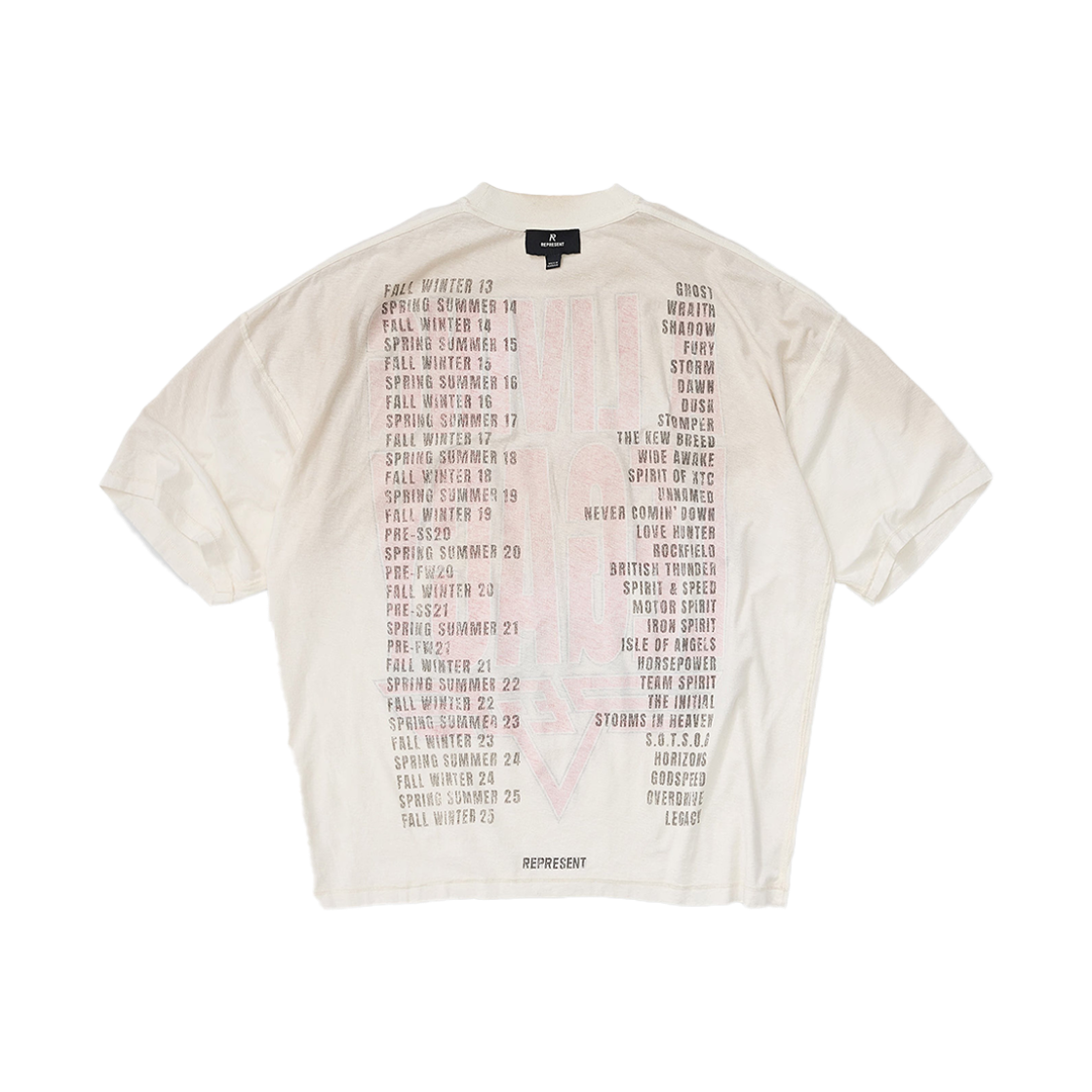 리프레젠트 리빙 레거시 티셔츠 워시드 에크루 - 25FW(Represent Living Legacy T-Shirt Washed Ecru - 25FW) - 2