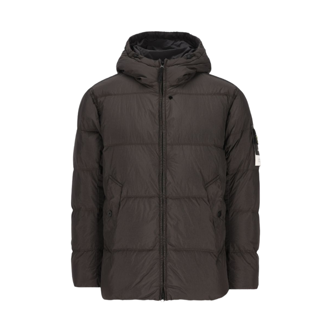 L2S1541000-37S0A23-V0062 Stone Island 4100037 Crinkle Reps NY Wind Resistant Down Jacket with Anti Drop Lead Grey - 26FW