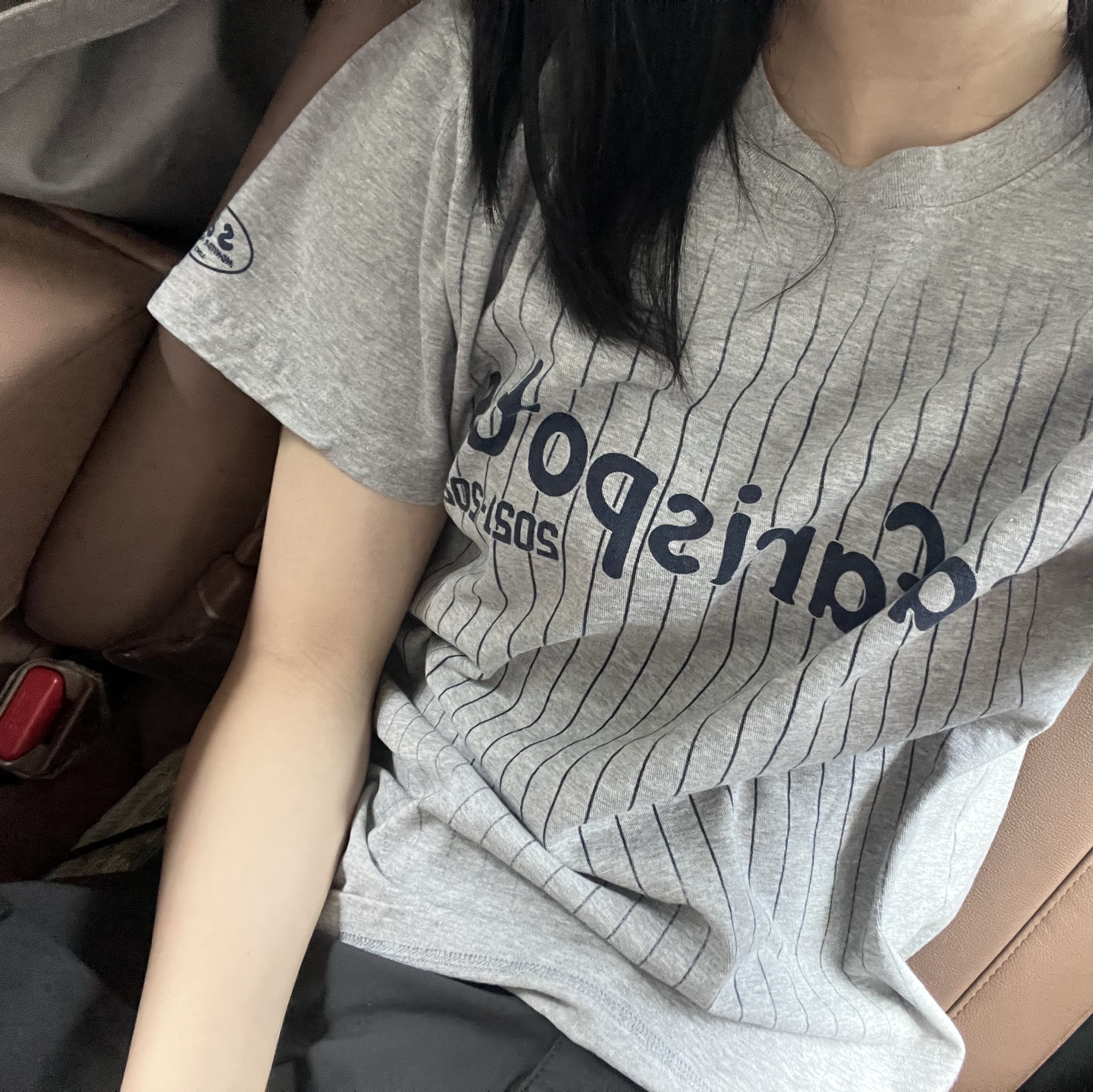 Safarispot Safarispots Magazine Tee Gray 착용 스타일