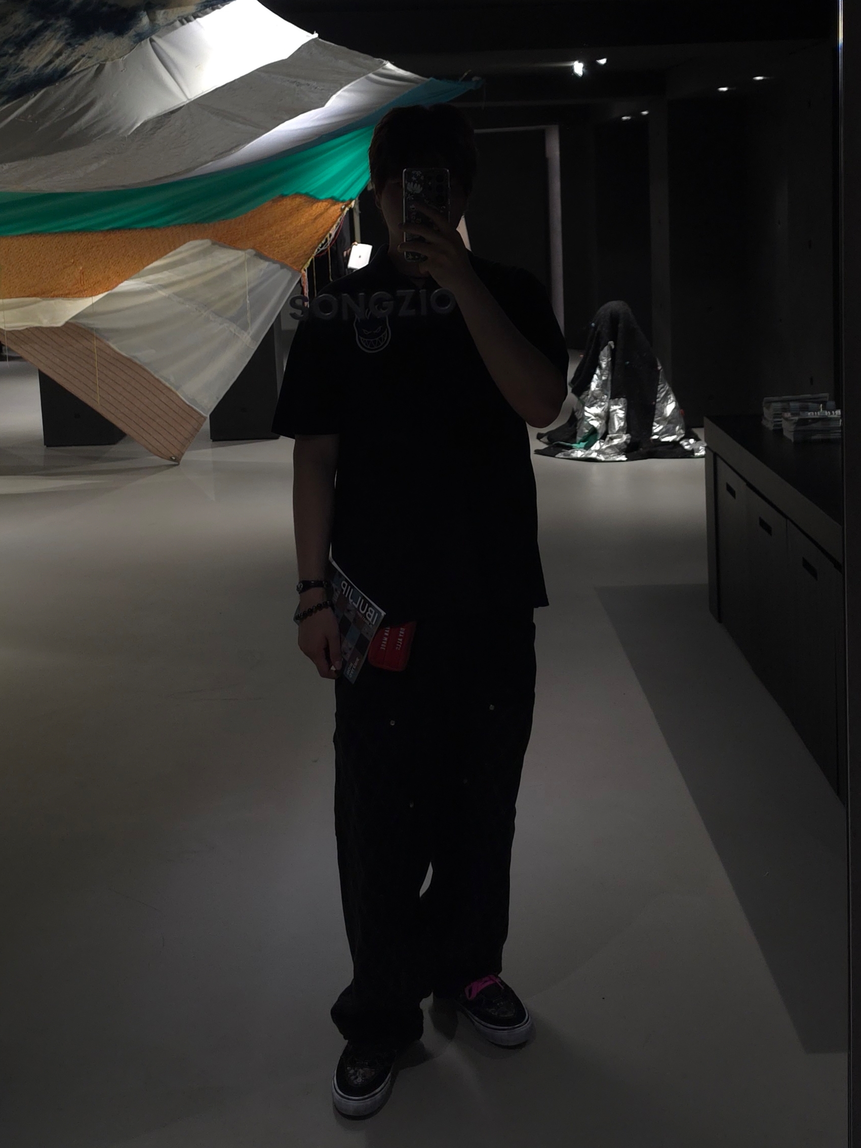 Supreme x Spitfire Polo Black - 26SS, Vans x Supreme x Mike Kelley Half Cab Black 착용 스타일