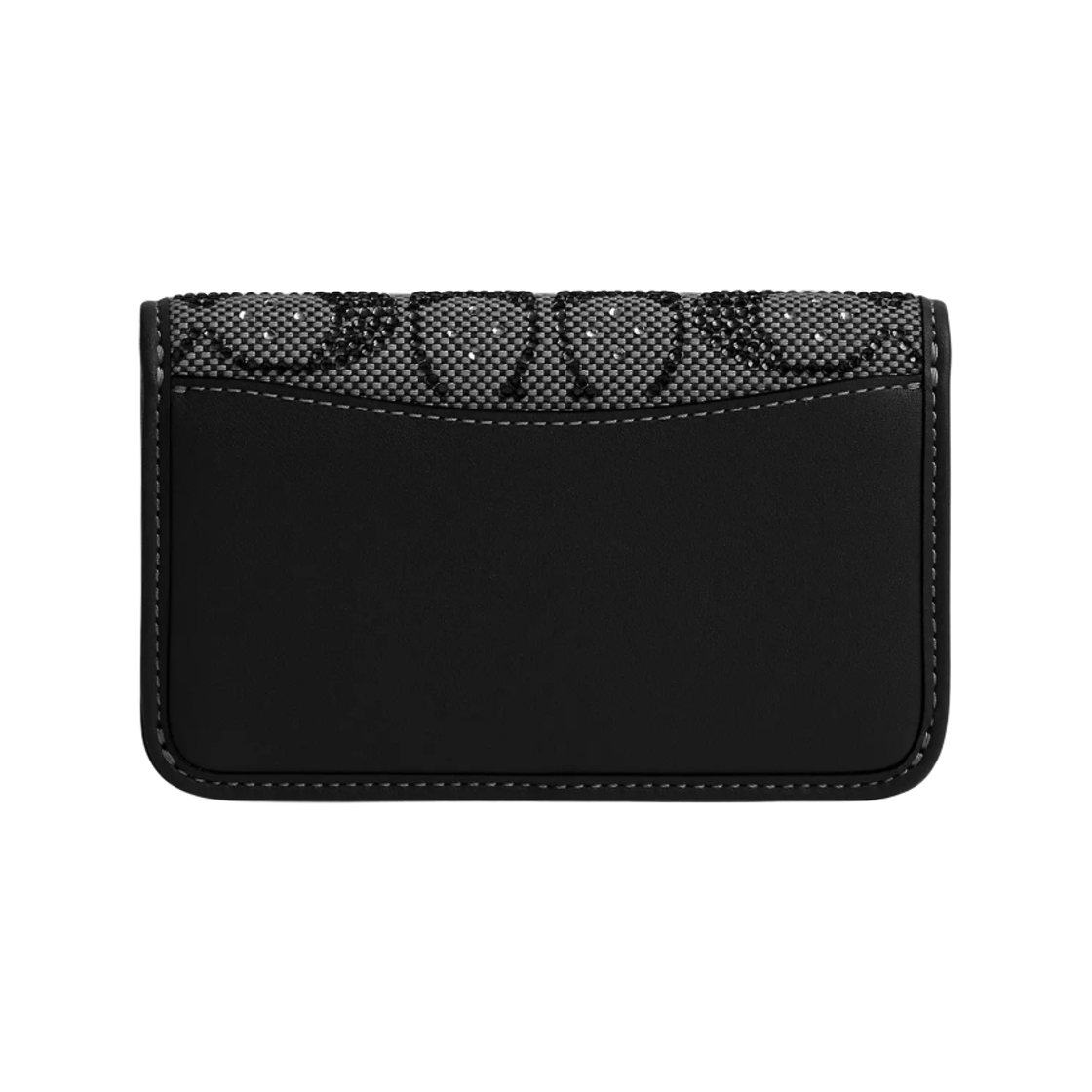 코치 에센셜 크리스탈 시그니쳐 자카드 슬림 카드 케이스 실버 블랙(Coach Essential Slim Card Case in Crystal Signature Jacquard Silver Black) - 2