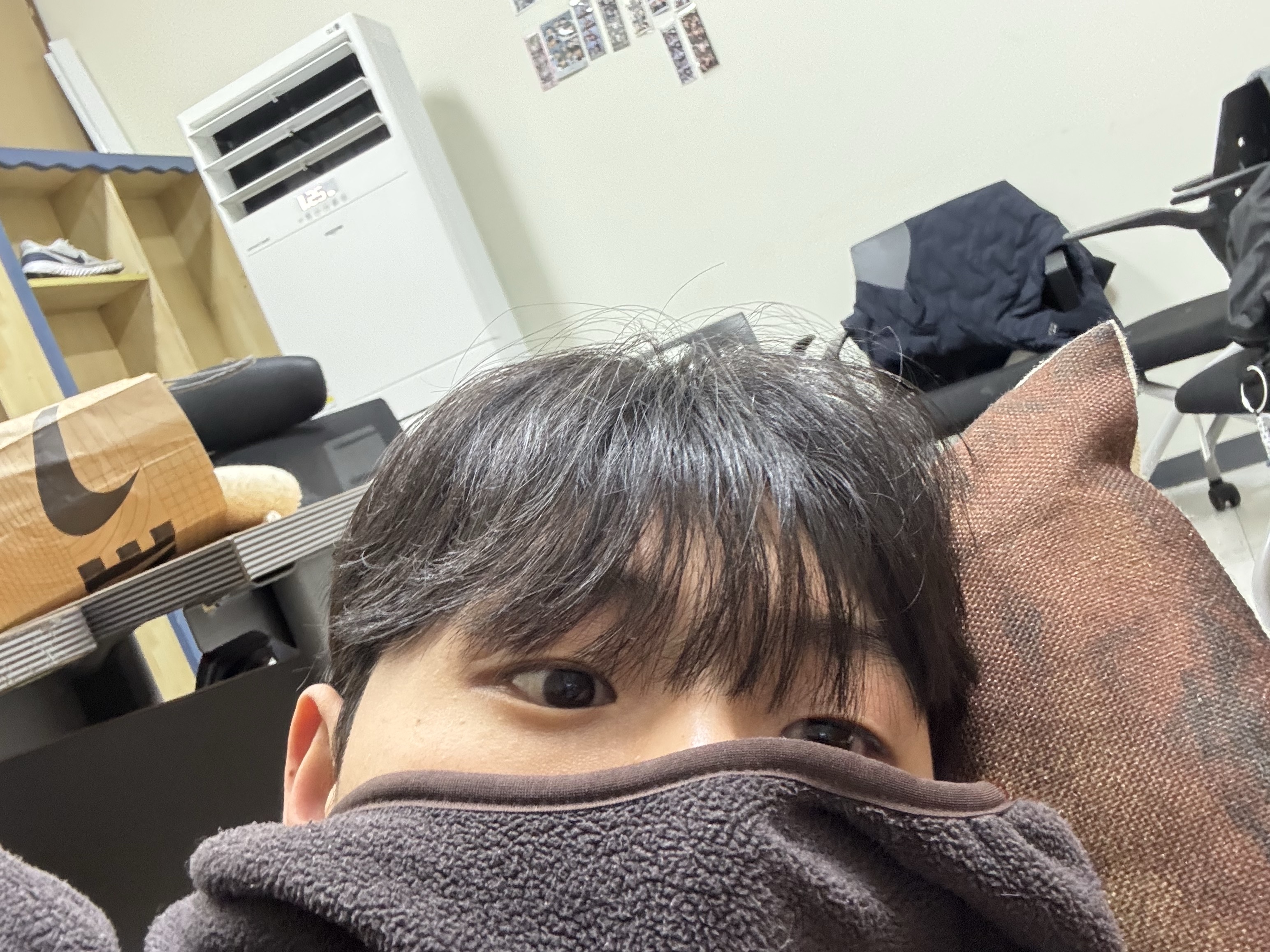 Xlim EP.8 01 Hoodie Light Gray, Post Archive Faction (Paf) 8.0 Hoodie Center Brown 착용 스타일 - 2