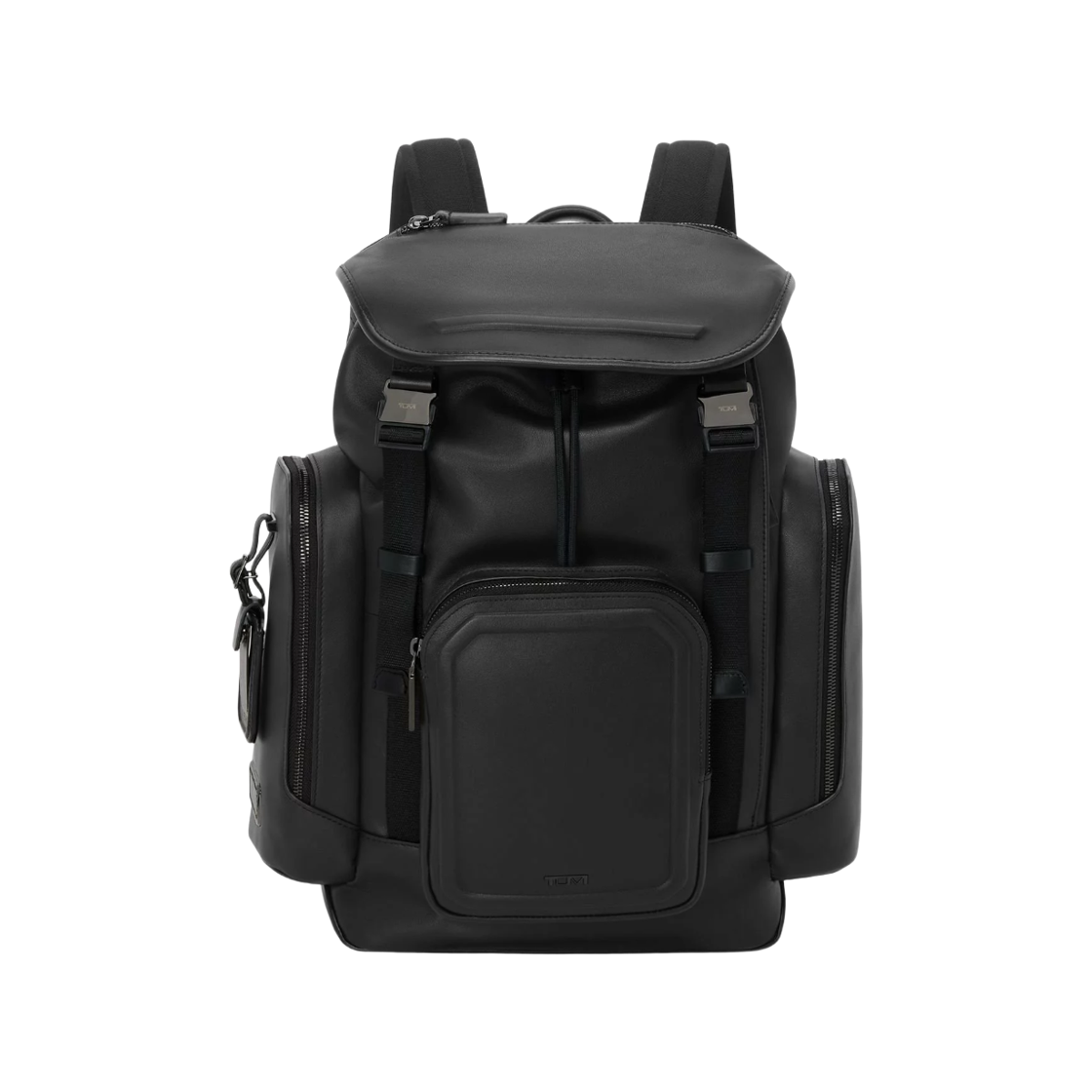 06302065DBM Tumi Harrison Small Griffen Flap Backpack Black Cylinder