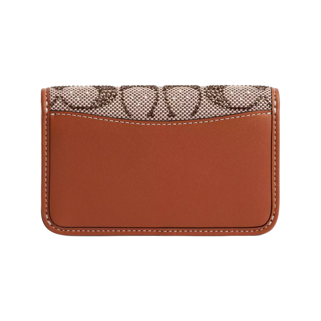 코치 에센셜 크리스탈 시그니쳐 자카드 슬림 카드 케이스 실버 버니쉬드 엠버(Coach Essential Slim Card Case in Crystal Signature Jacquard Silver Burnished Amber) - 2