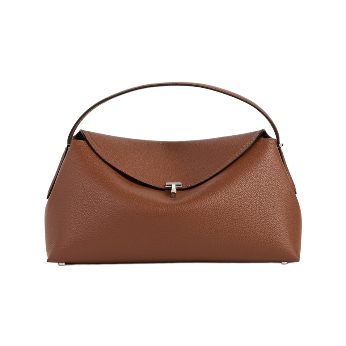토템 티락 그레인 레더 탑 핸들 시에나(Toteme T-Lock Grain Leather Top Handle Sienna)