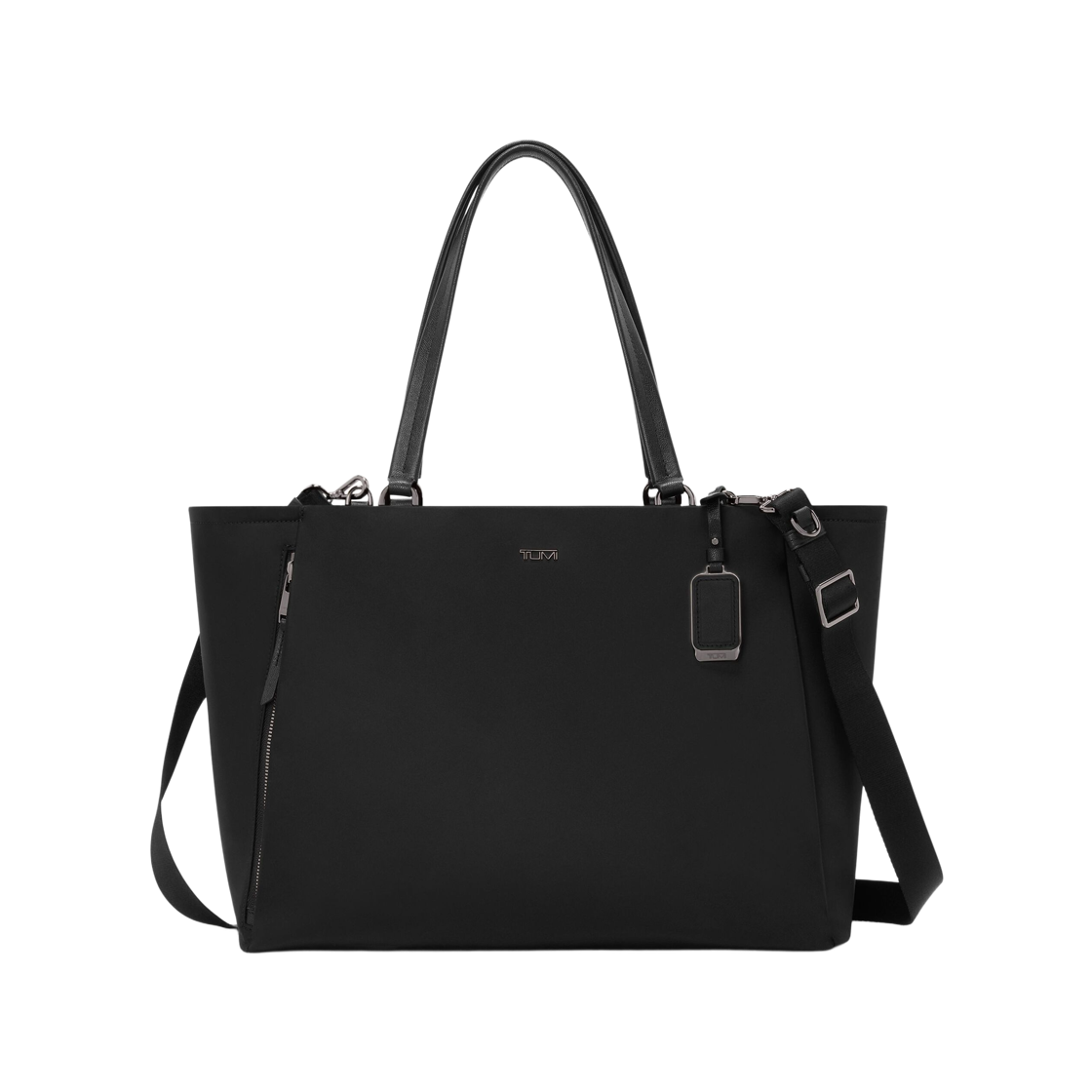 0196721DGM Tumi Voyageur Valetta Large Tote Bag Black Gunmetal