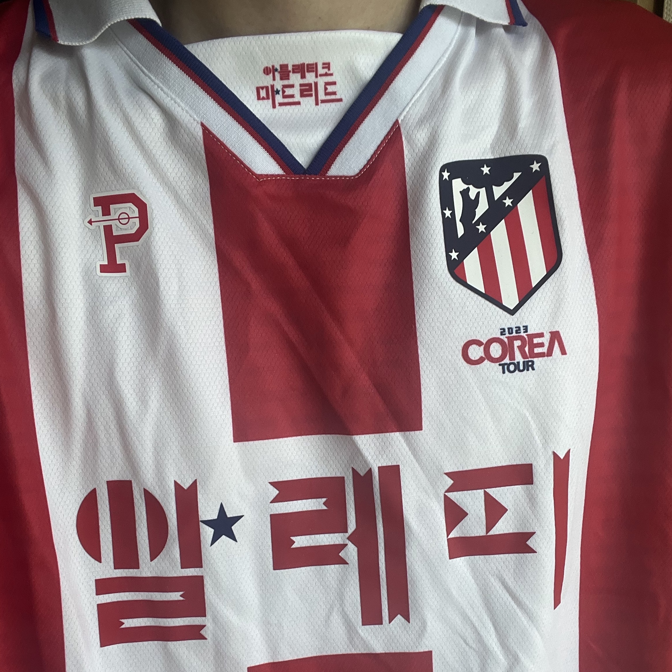 Nike Atletico Madrid 2025/26 Stadium Home Dri-Fit Soccer Replica Jersey Sport Red White (Non Marking Ver.) 착용 스타일