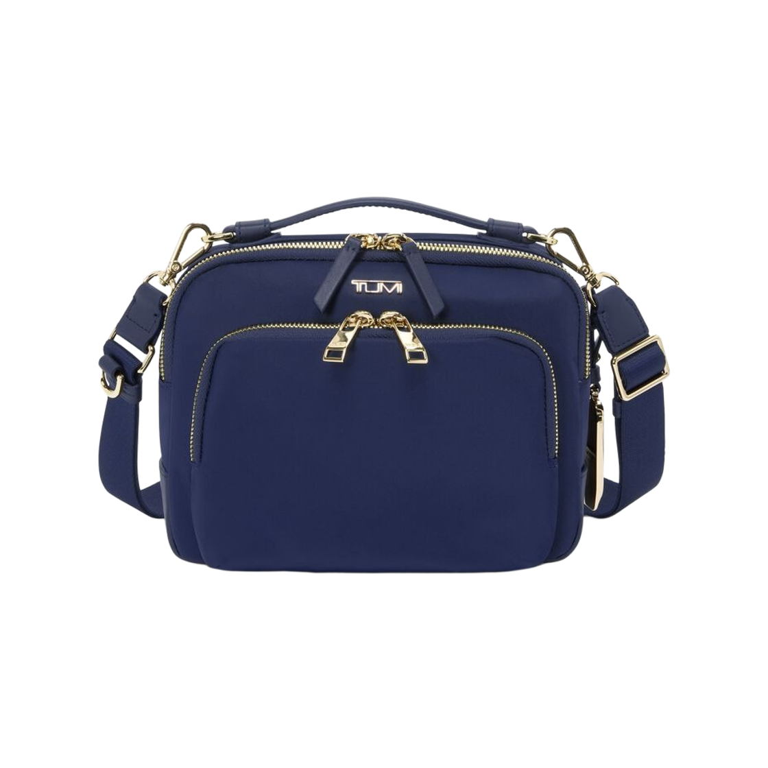0196692IDGLG Tumi Voyageur Taegan Crossbody Indigo Light Gold