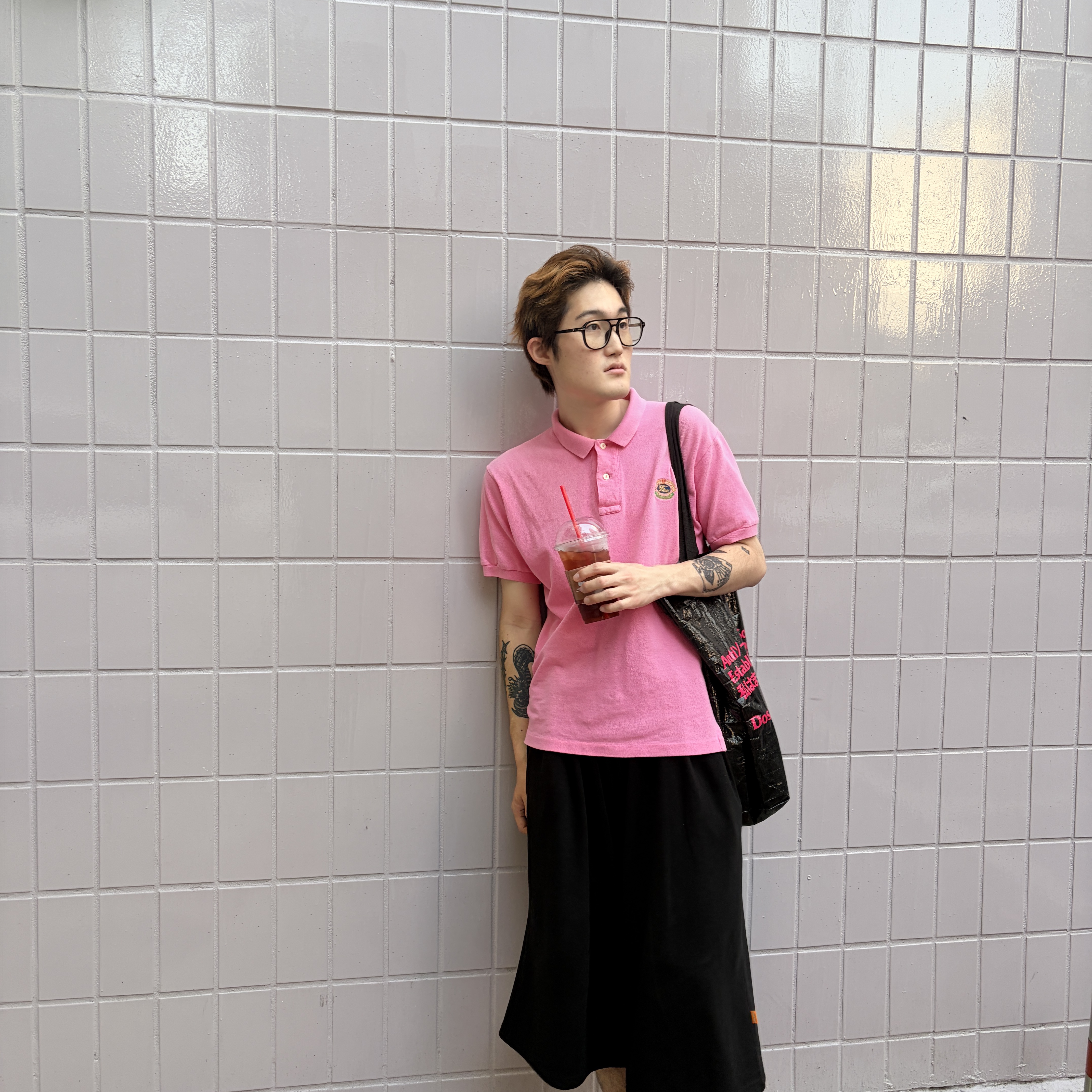 Anti Social Social Club Reusable Bag Black 착용 스타일