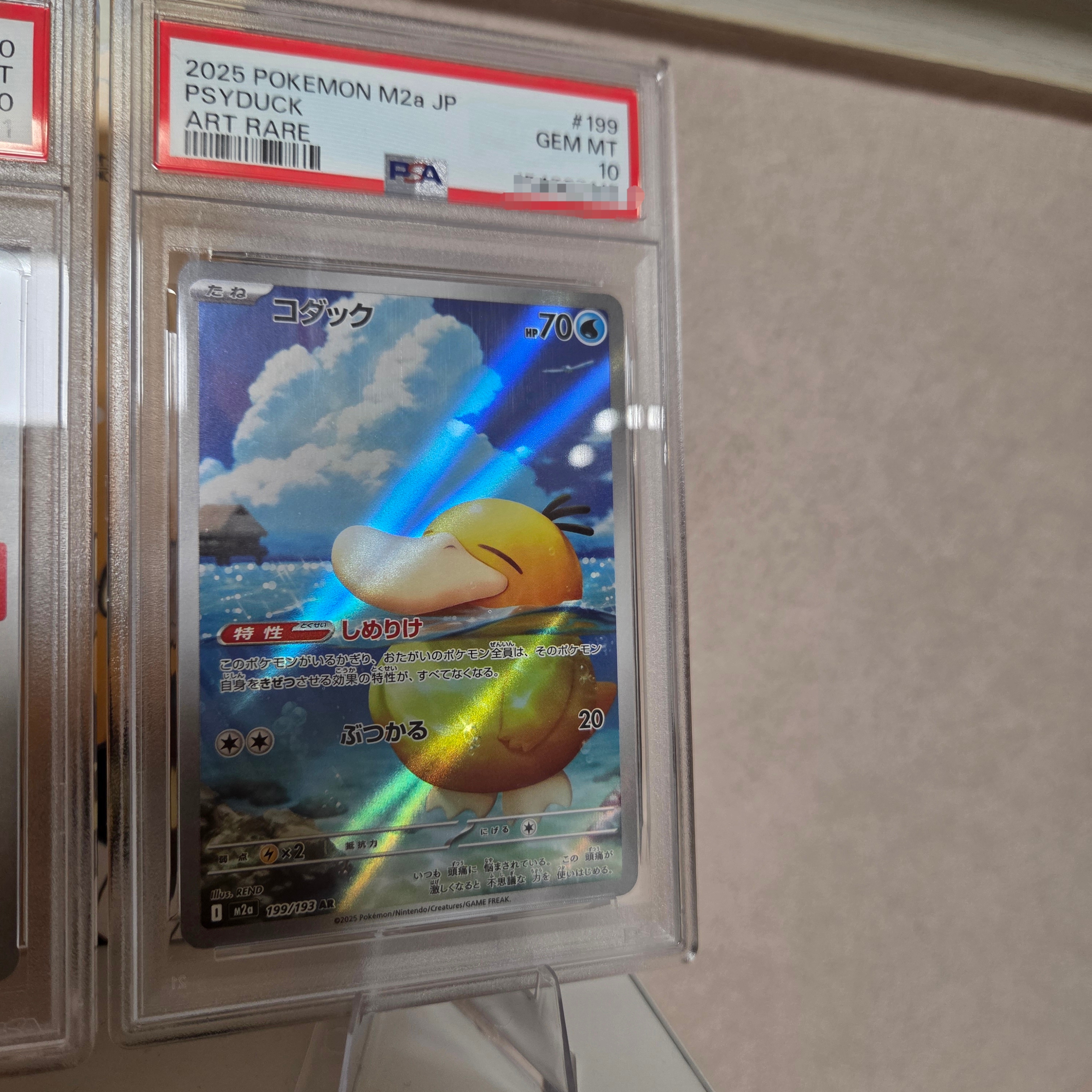 Pokemon TCG Psyduck AR Mega Dream ex (Japanese Ver.) 착용 스타일