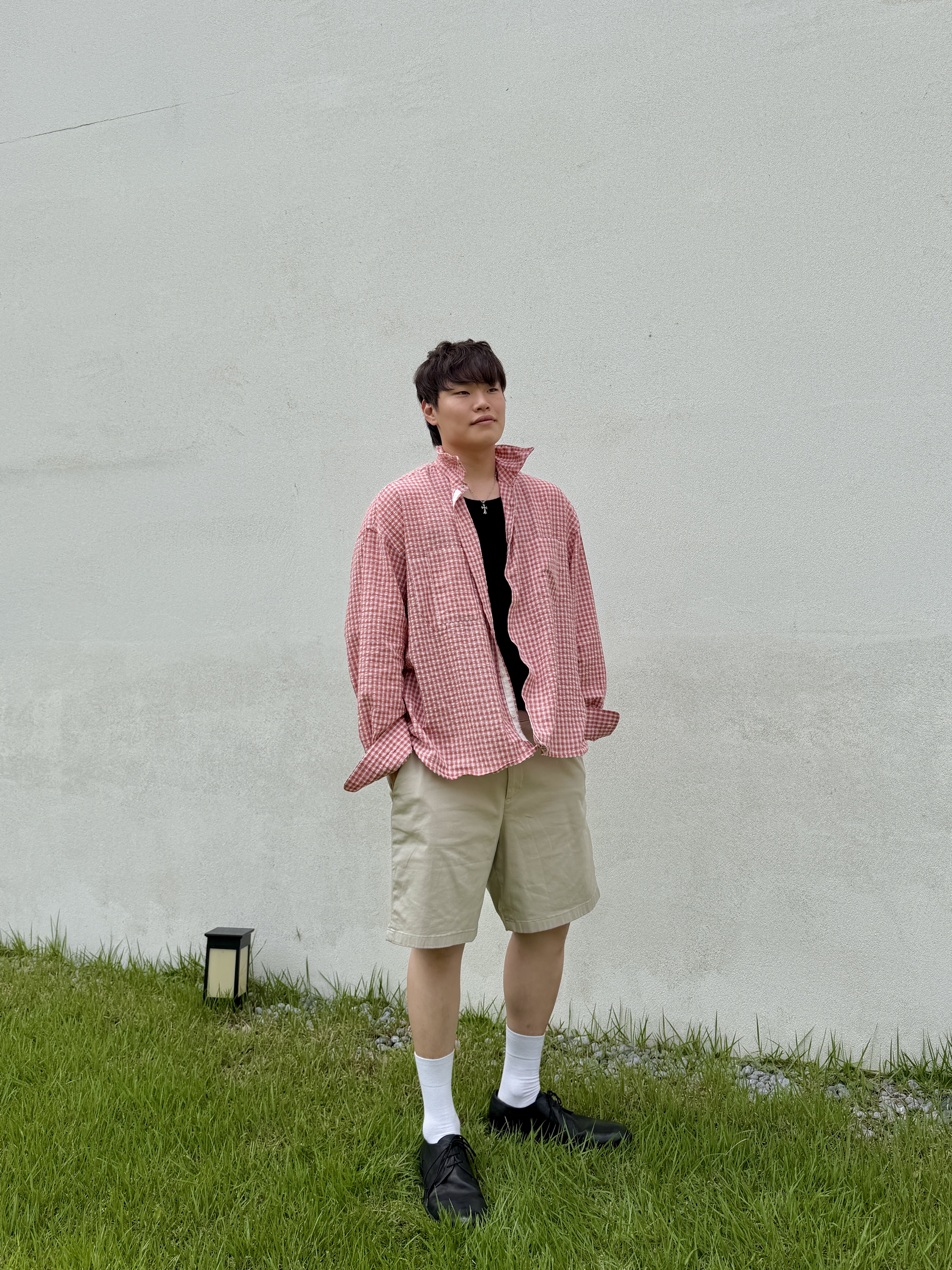Nonnod Hollow Destroyed Cap Vintage Black 착용 스타일 - 2