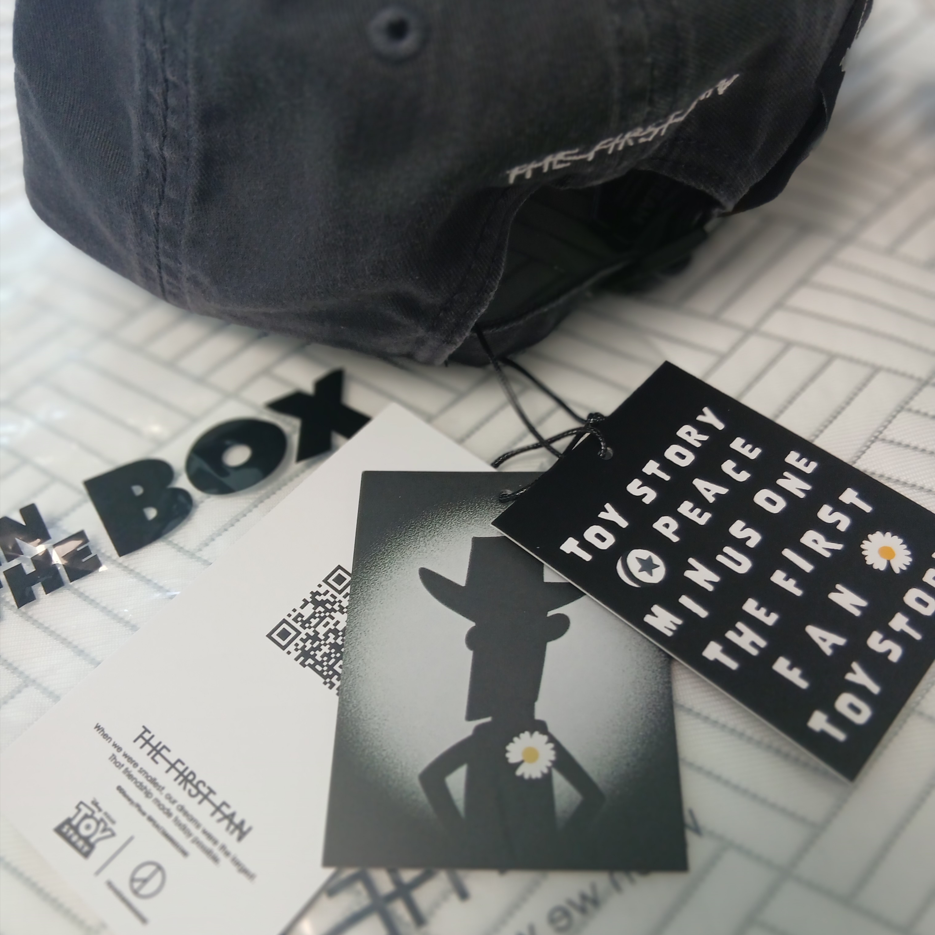 Peaceminusone x Toy Story The First Fan Cap 01 Dark Grey 착용 스타일 - 4