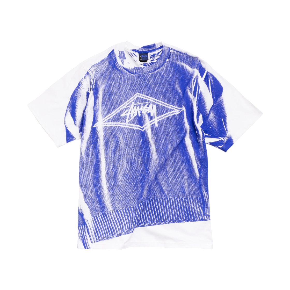스투시 스웨터 티셔츠 화이트(Stussy Sweater T-Shirt White)