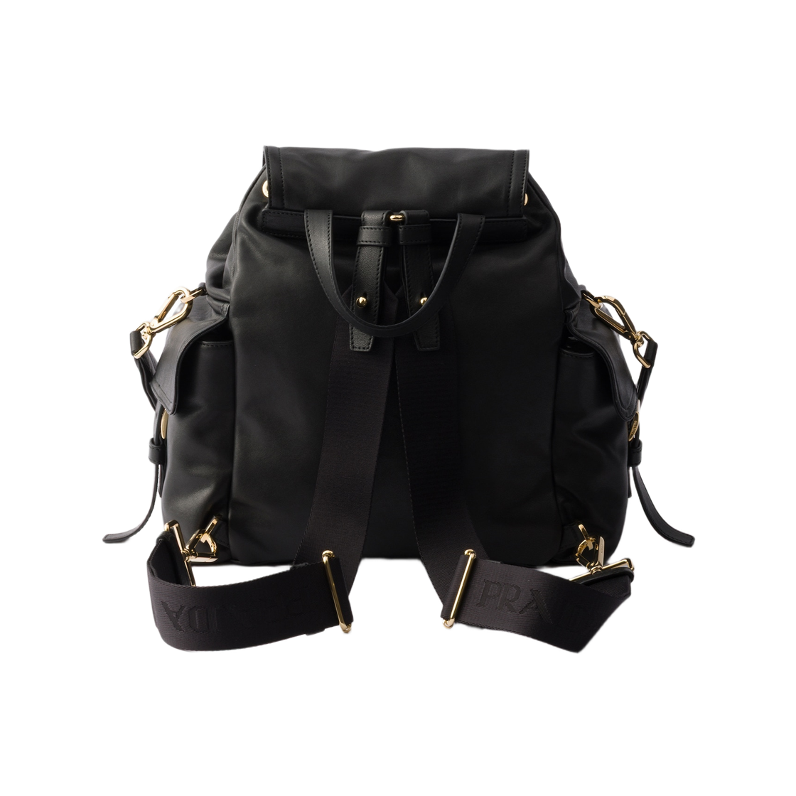 프라다 익스플로어 미디움 나파 레더 백팩 블랙(Prada Explore Medium Nappa Leather Backpack Black) - 2