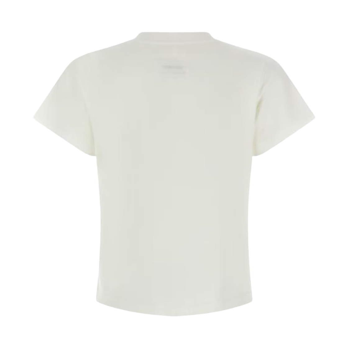 (W) MM6 메종 마르지엘라 시그니쳐 저지 티셔츠 화이트((W) MM6 Maison Margiela Signature Jersey T-Shirt White) - 2