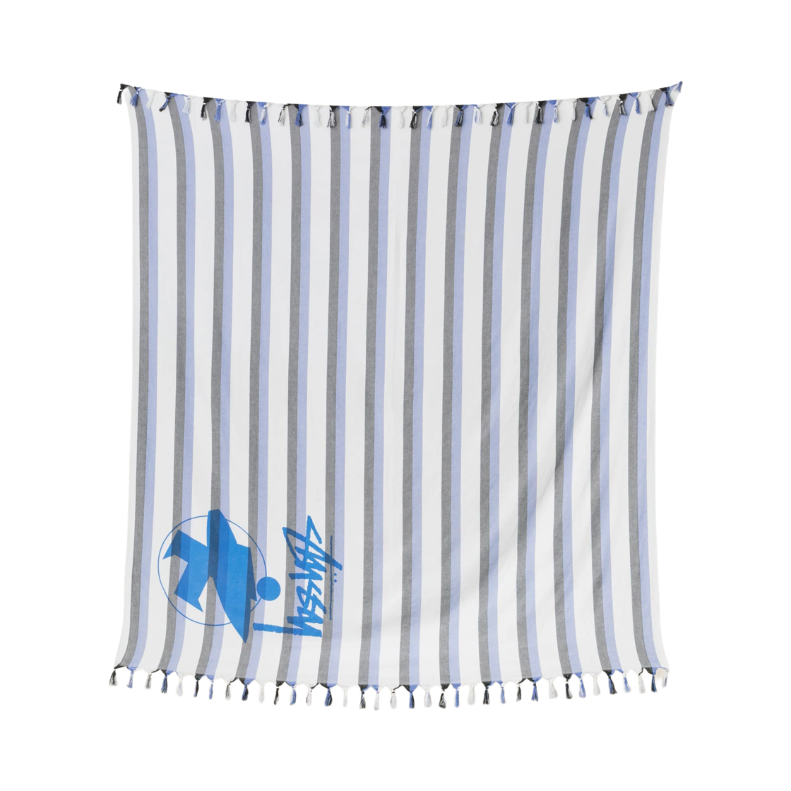 139055 Stussy Stripe Surfman Beach Blanket Blue