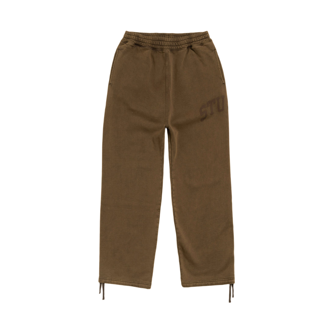 116667 Stussy Faded Graphic Fleece Pants Washed Olive