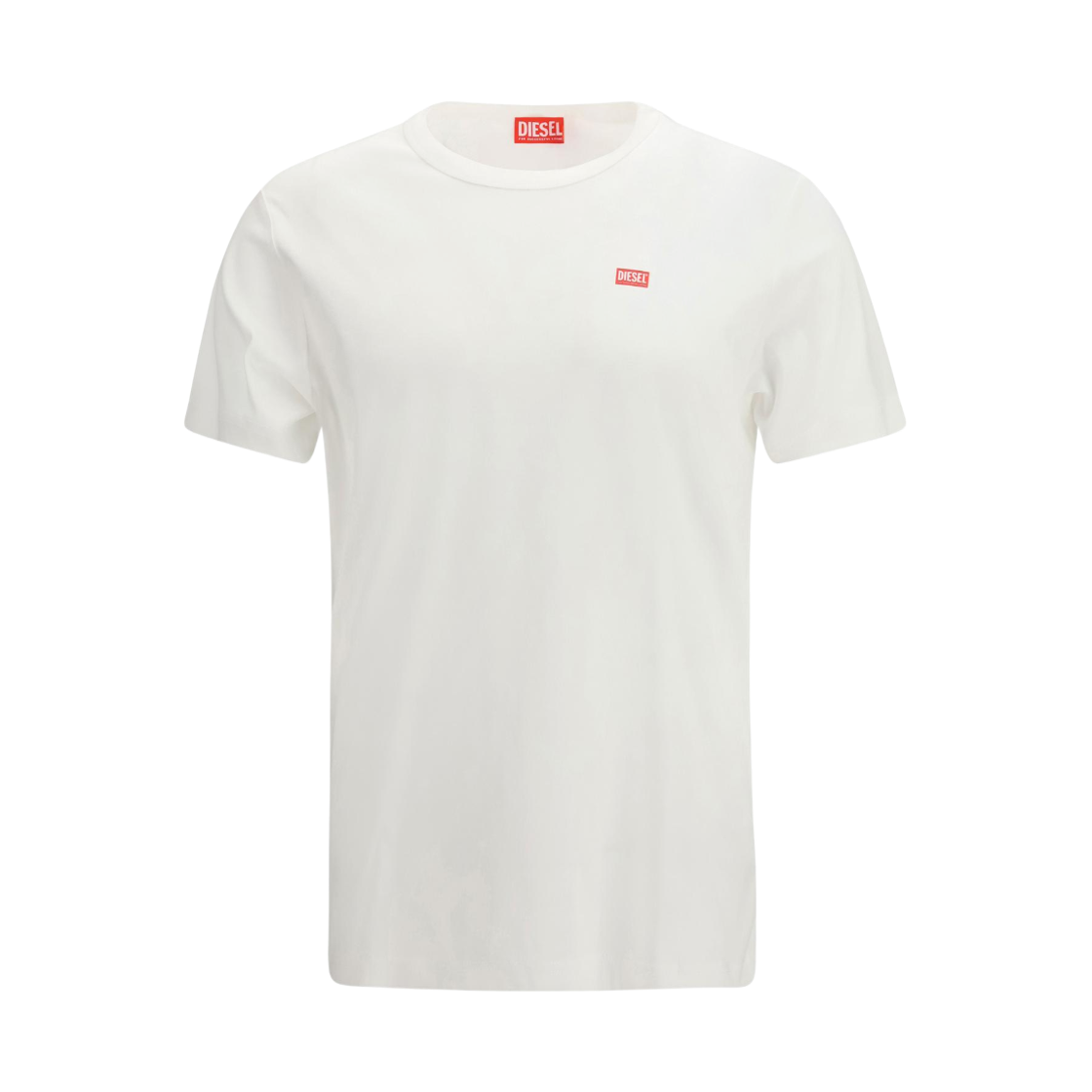 A148190PJBG-100 Diesel T-Miegor Cotton T-Shirt White