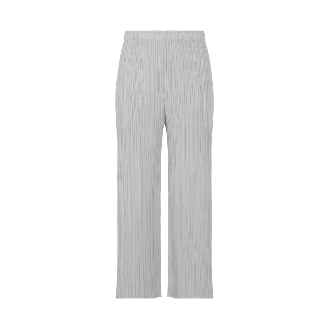 PP66-JF125-10 (W) Pleats Please Issey Miyake MC February Trousers Light Gray