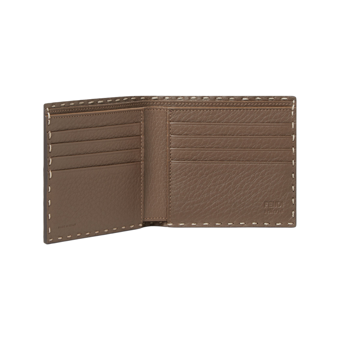 펜디 셀레리아 레더 반지갑 브라운(Fendi Selleria Leather Bi-fold Wallet Brown) - 2