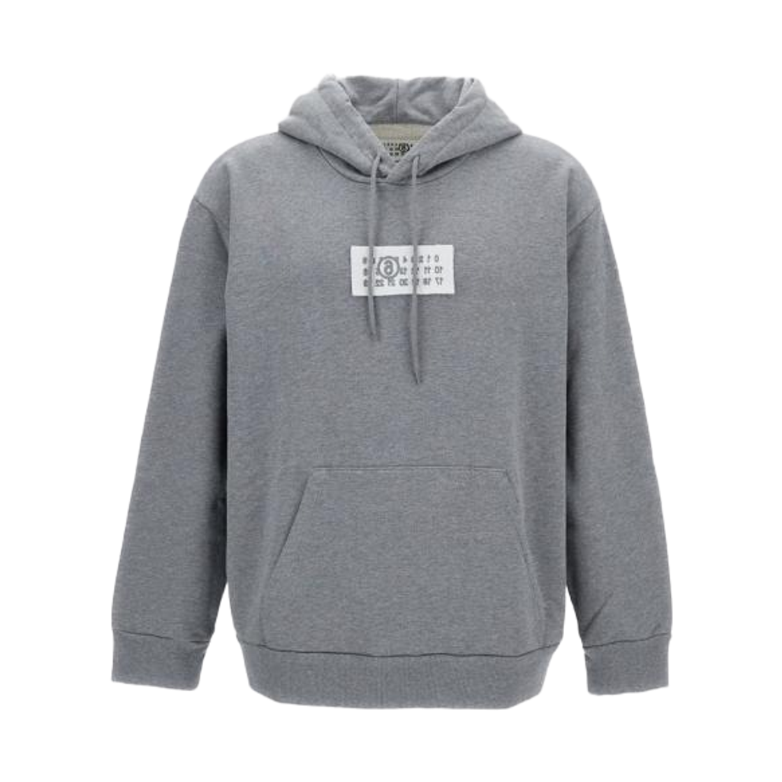 SH2GU0034S25337853 MM6 Maison Margiela Cotton Number Logo Hoodie Grey