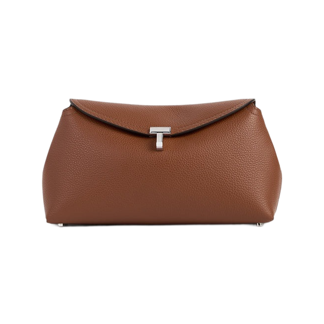 토템 티락 그레인드 레더 클러치 시에나(Toteme T-Lock Grained Leather Clutch Sienna)