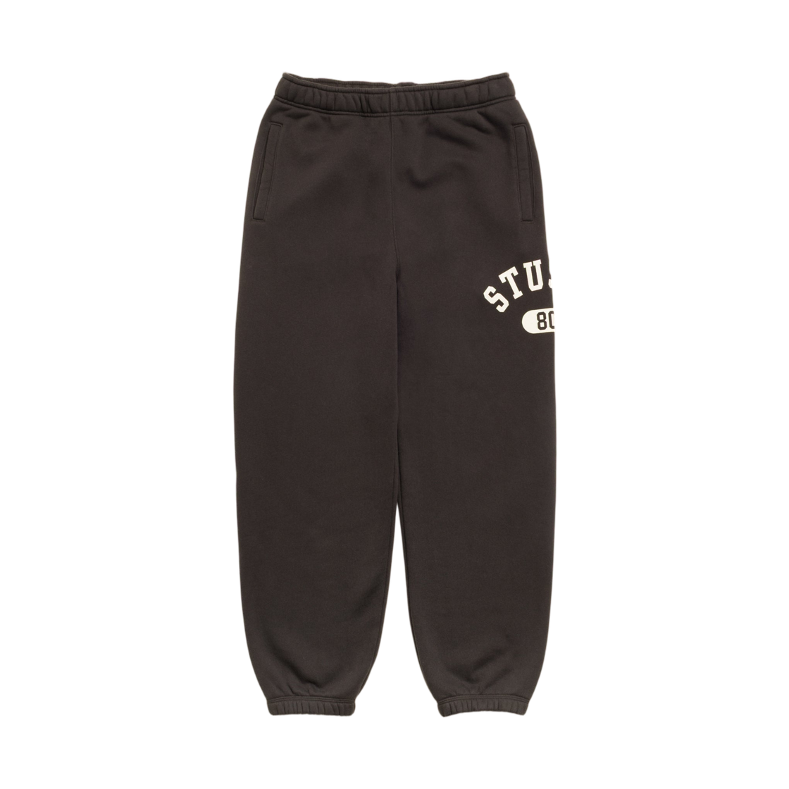 116811 Stussy Varsity Fleece Pants Washed Black
