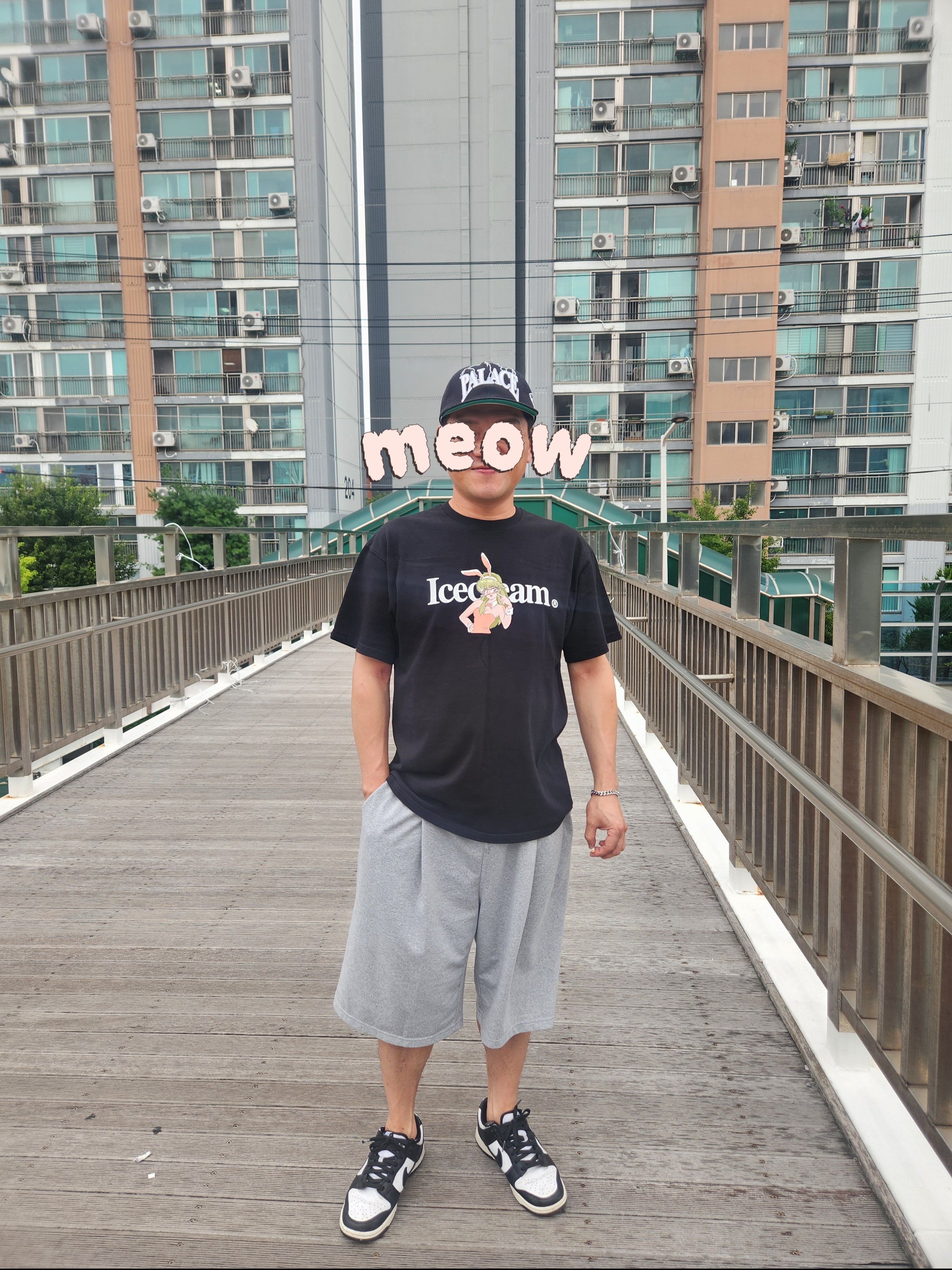 Nike Dunk Low Retro Black, Palace Hesh Strapback Black - 23SS ์ฐฉ์ฉ ์คํ์ผ - 2