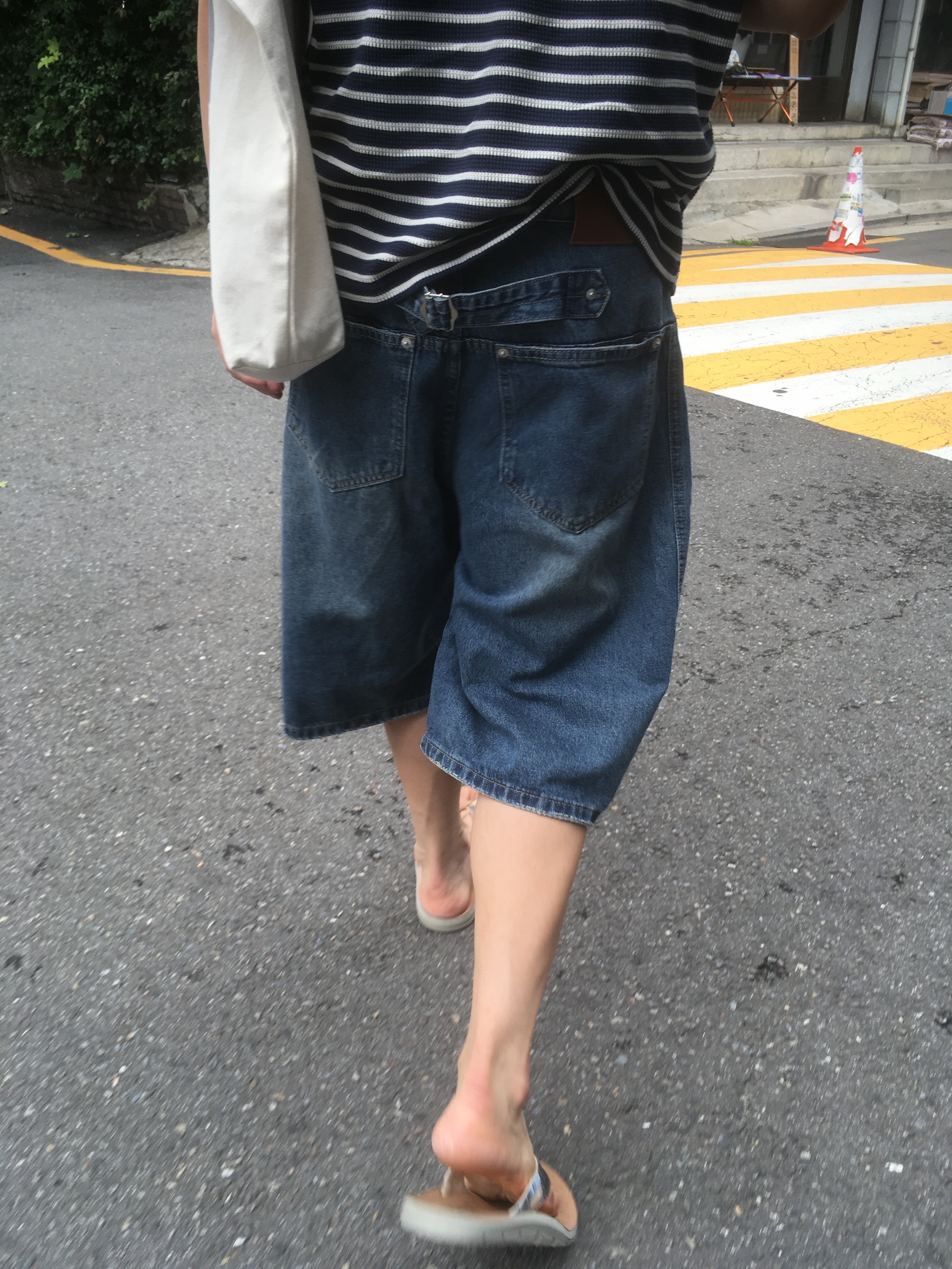 Island Slipper Madras Deck Slide Tan Madras 착용 스타일 - 4