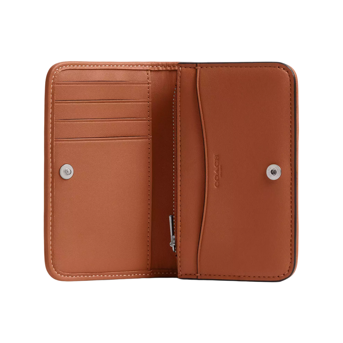 코치 에센셜 크리스탈 시그니쳐 자카드 슬림 카드 케이스 실버 버니쉬드 엠버(Coach Essential Slim Card Case in Crystal Signature Jacquard Silver Burnished Amber) - 3
