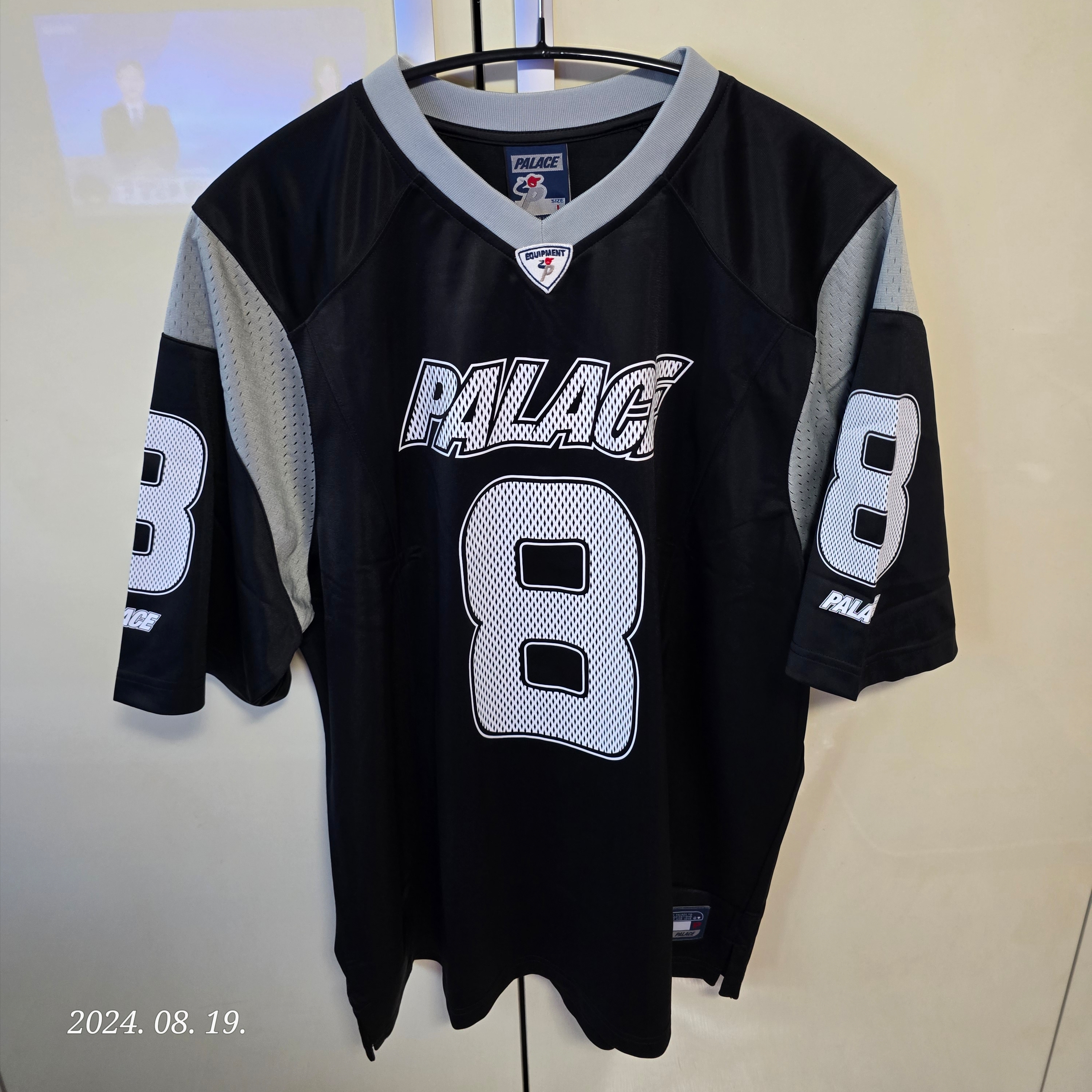 Palace Mesh Team Jersey Black - 24SS 착용 스타일