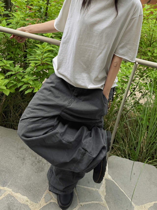 Dr. Martens Reeder Wyoming Leather Utility Shoes Black 착용 스타일 - 4