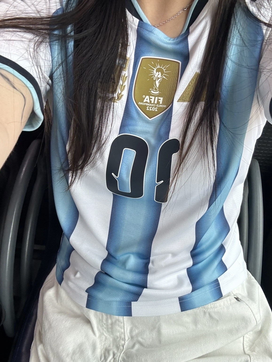 Adidas Argentina 2026 Home Jersey White Icey Blue - KR Sizing (Non Marking Ver.), Adidas Spain 2026 Away Jersey Off White - KR Sizing (Non Marking Ver.) 착용 스타일 - 1